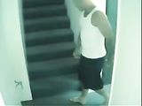 Couple Makes Sex on the Stairs near Their Neighbors