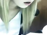 Amazing Live Show Masturbation of Blonde in Library