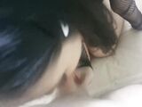 Cute Asian wife does first time anal sex with cum in ass
