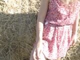 Incredible sexual intercourse outdoor in the hay