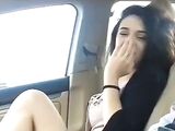 Mesmerizing brunette he just met reluctantly agrees to suck his cock in car